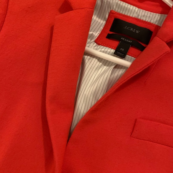 J Crew Red Wool Regent Blazer 00 Suit - Picture 5 of 5